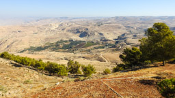 Blick vom Berg NEBO ins Tal des JORDAN -  